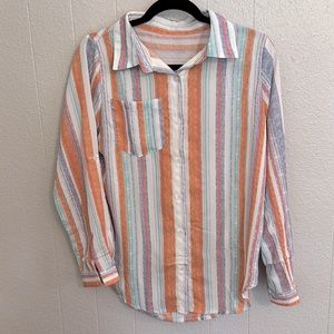 🔅‼️Women’s size Medium pocket Boho  button down blouse